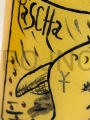 Kerze mit handgeschriebener Ikone, handgefertigt, Osterlamm, Opferlamm, Brandopfer, Pessach, auf vergoldetem Hintergrund, mit der Inschrift Pascha, 15 cm Kerze, zum Gebet, für den Altar