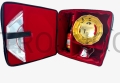 borsa per utensili, per calice, patena, vino, corporale, purificatore, confezione, ecopelle, attrezzatura liturgica, con tracolla, con manico, interno rosso, interno in velluto, elegante, per l'ostiario, comunità
