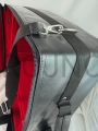 Sac pour ustensiles, pour calice, patène, vin, corporal, purificatoire, emballage, cuir écologique, équipement liturgique, avec bandoulière, avec poignée, intérieur rouge, intérieur velours, élégant, pour l'ostiarius, communauté