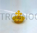 Tapón de ampolla de vidrio con cruz, chapado en oro, pieza de repuesto, piezas de repuesto, cruz, tapón, soporte para ampolla, atasco