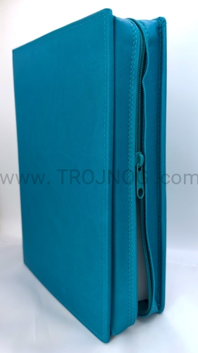okładka na biblie jerozolimska, kolor turkusowy, duza biblia jerozolimska, zapinana na zamek, z uchwytami na biblie, etui, pokrowiec ochronny, roze formaty, producent, mozliwe inne kolory, wzory, rozmiary, opakowanie ochronne, futerał