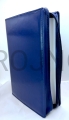 Funda para Biblia de Jerusalén, azul, para Biblia de Jerusalén grande, con cremallera, de piel ecológica, imitación de piel, estuche, funda protectora, varios tamaños, fabricante, otros colores, diseños, tamaños posibles, embalaje protector, estuche