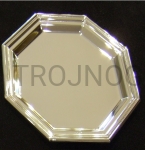 Patena posrebrzana ośmioboczna mała 14cm