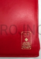 opakowanie na biblie jerozolimska, czerwone, ze zloconym logo, futerał ochronny, etui z zamkiem, pozłacany grawer, logo drogi, wspolnota.jpg
