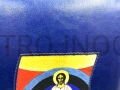 Copertina blu con icona cucita, Cristo Pantocratore, il Salvatore, per una grande Bibbia di Gerusalemme, con serratura, custodia, imballaggio protettivo, con scolorimento, più economico, promozione, affare, dal produttore