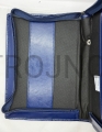 Cubierta azul con icono cosido, Cristo Pantocrátor, el Salvador, para una Biblia de Jerusalén grande, con candado, estuche, embalaje protector, con decoloración, más barato, promoción, ganga, del fabricante