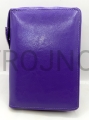 Funda para breviario, limpia, sin relieve, color liso, morado, piel ecológica, cremallera morada, con cremallera, para todos los volúmenes, breviario sacerdotal, liturgia de las horas, venta, directamente del fabricante