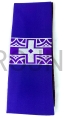 Stola sacerdotale, viola, per liturgie penitenziali, per confessioni, per Avvento, per Quaresima, stola viola, monocolore, motivo semplice, stola semplice, croce argentata ricamata, con colletto bianco