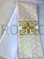 estola de damasco, estola sacerdotal, ricamente bordada, decorada, dorada, brillante, de un solo color, blanca, con una cruz dorada, cuello blanco, como regalo, para un sacerdote, obispo, párroco, gracias, regalo