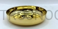 paten for hosts, communions, Eucharistic bread, gilded inside, gilded outside, flat, without base, for church, for tabernacle, small, 10 cm, for distributing communion, for parish, chapel, for pilgrimage