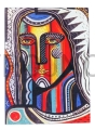 ikonka, archanioł, Rafał, kiko, kubizm, san raffaele, 12cm, na desce.jpg