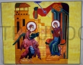 Ikona Zwiastowanie Maryi Pannie z Korona Misteryjna 20 x 15 cm Kiko Arguello Neokatechumenat