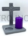 candela viola, per l'Avvento, per la Quaresima, per una corona d'Avvento, senza profumo, inodore, brucia per 7 ore, non grande, bassa, stretta, delicata, per canti natalizi