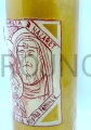 vela, con un icono, icono escrito a mano, hecho a mano, icono escrito, vela de altar, para la oración, de nuestro taller, Sagrada Familia de Nazaret, sobre un fondo dorado, para un regalo elegante