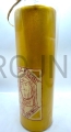 Bougie ornée d'une icône manuscrite, réalisée à la main, bougie d'autel pour la prière, issue de notre atelier, Sainte Famille de Nazareth, sur fond doré, pour un cadeau élégant