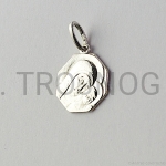 Medalik Madonna Drogi - ośmioboczny, ze srebra ok.1,5 cm 