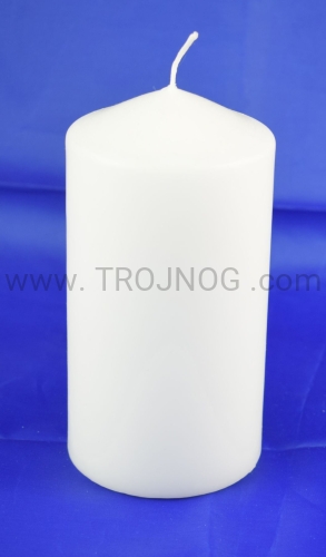 świeca biała, na stół, na boki ołtarza, weiße Kerze, auf dem Tisch, an den Seiten des Altars, biela sviečka, na stole, po stranách oltára, bougie blanche, sur la table, sur les côtés de l'autel, 15cm.JPG