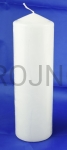 Świeca ołtarzowa, biała wysoka 25cm; na eucharystię, stół, boczna